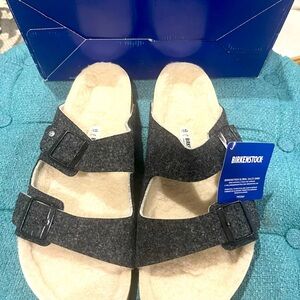 **NWT** Birkenstock Arizona Rivet Doubleface Gray (Men’s)